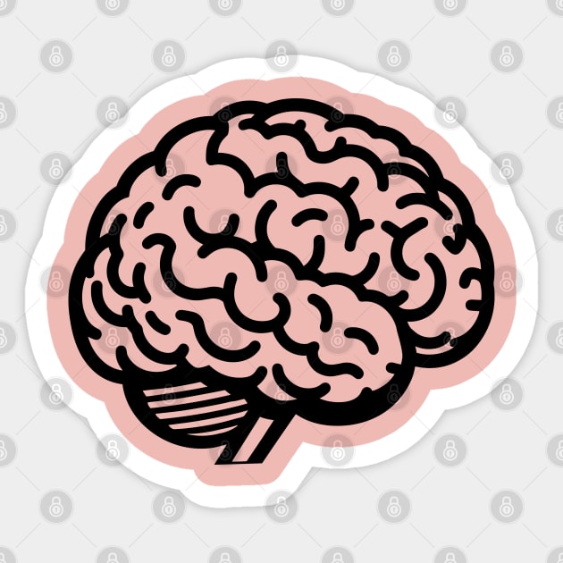 Brain Sticker by KayBee Gift Shop